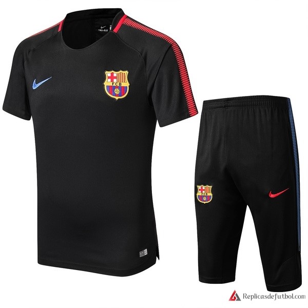 Camiseta Entrenamiento Barcelona Conjunto Completo 2017-2018 Negro